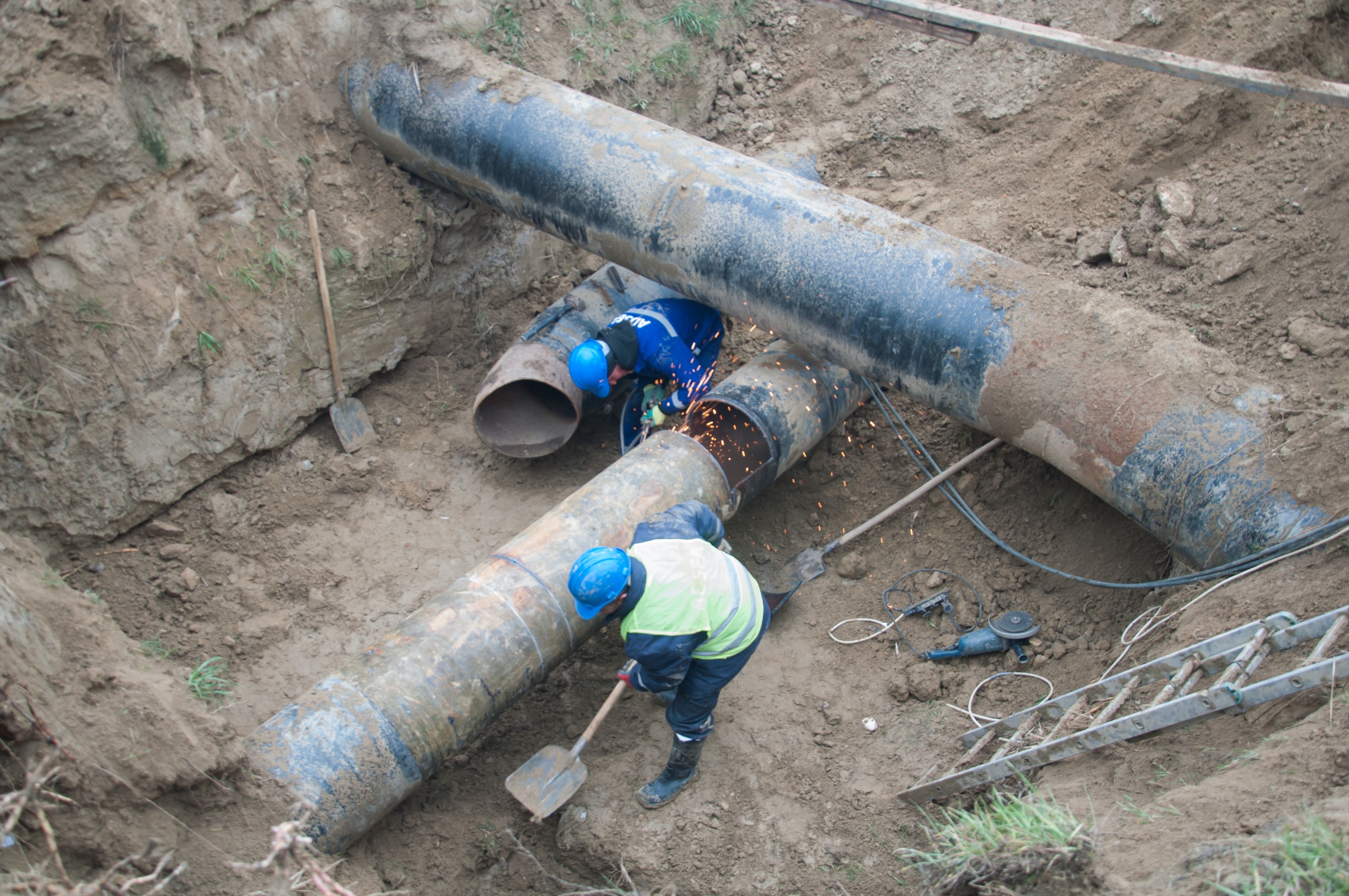 500, 300, 150 millimetrlik magistral xətlər yeniləndi (FOTO/VİDEO)